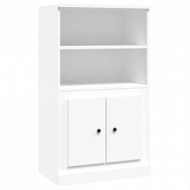 vidaXL Skříň highboard bílá 60 x 35,5 x 103,5 kompozitní dřevo