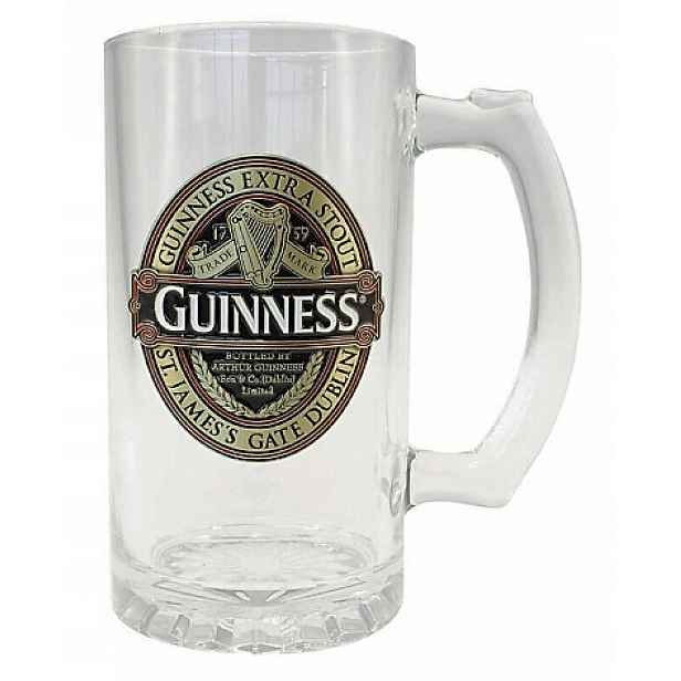 Guinness Extra Stout Classic skleněná pivní sklenice 44cl Red A10
