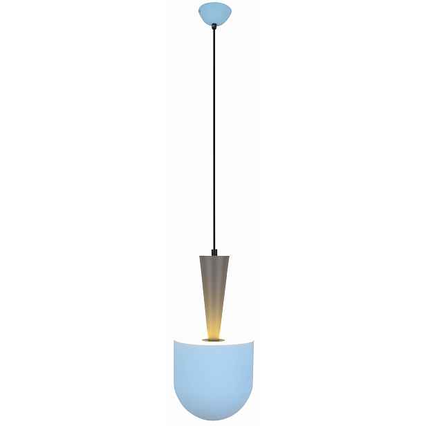 Závěsná lampa pro děti modrá šedá E27 Candellux
