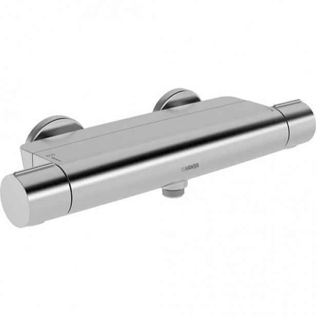 Hansa Optima sprchová baterie s poličkou 150 mm broušená ocel 6514020180