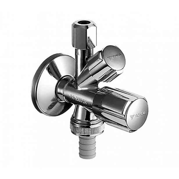 Schell Comfort - Kombinovaný rohový ventil, chrom 035510699