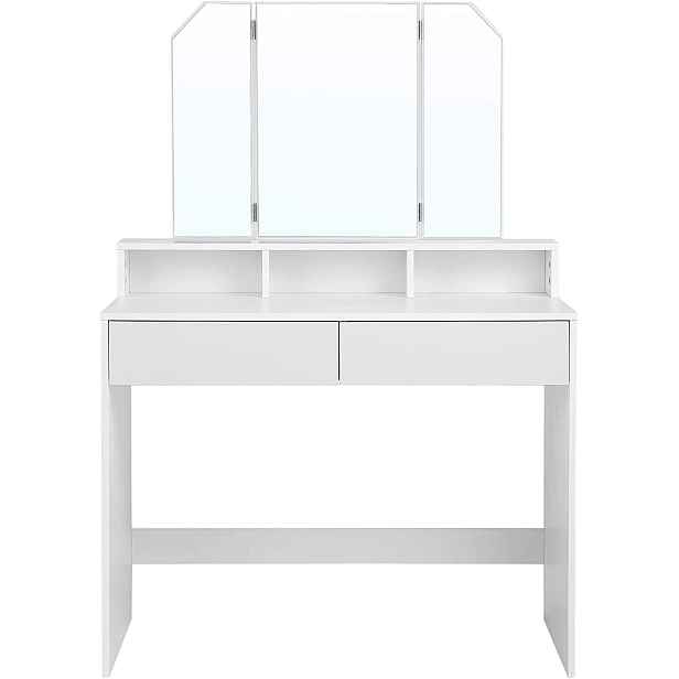 SONGMICS Kosmetický toaletní stolek Velisa 142 cm bílý