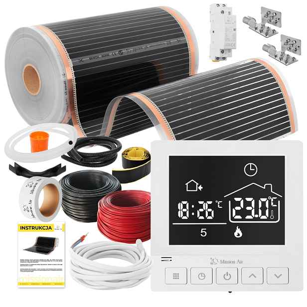 Set Fólie Vyhřívací Podložka Infračervená 160W 28m²