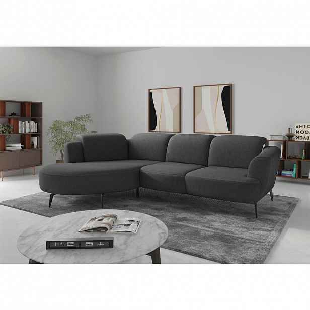 Sit & More ROHOVÁ SEDAČKA, textil, tmavě šedá