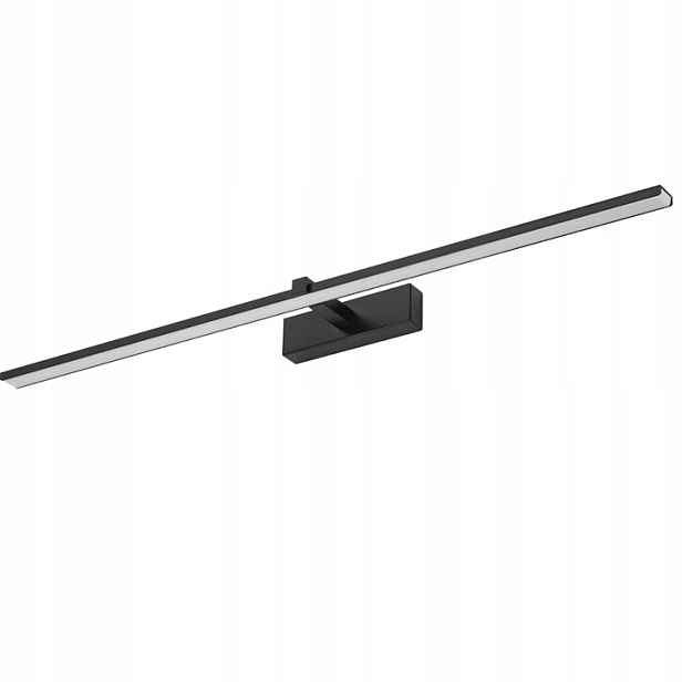 Koupelnová Lampa Led Lampa Nad Zrcadlo Obraz 18W Černý Kov 90 cm IP44