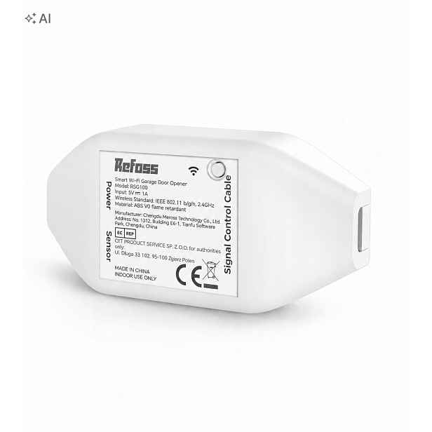 Ovladač brány Refoss RSG100 WiFi 2,4 GHz Alexa Google s dveřním senzorem
