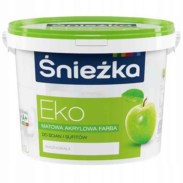 Śnieżka Eko Barva Emulze Akrylová Na Stěny A Stropy Bílá Matná 10L
