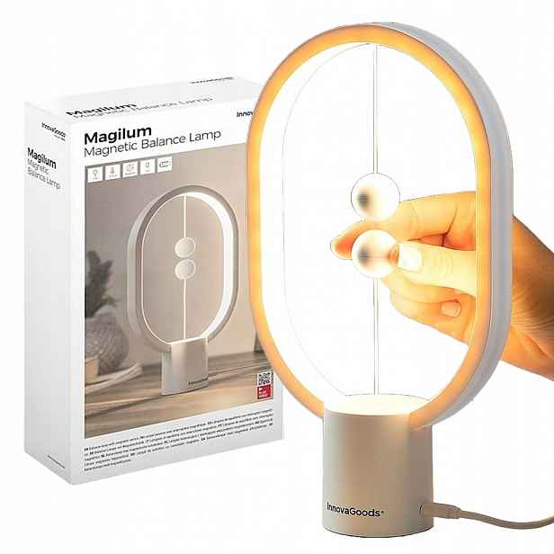 Stolní lampa InnovaGoods Magilum bílá Led Magnetic Switch Balance Lamp!