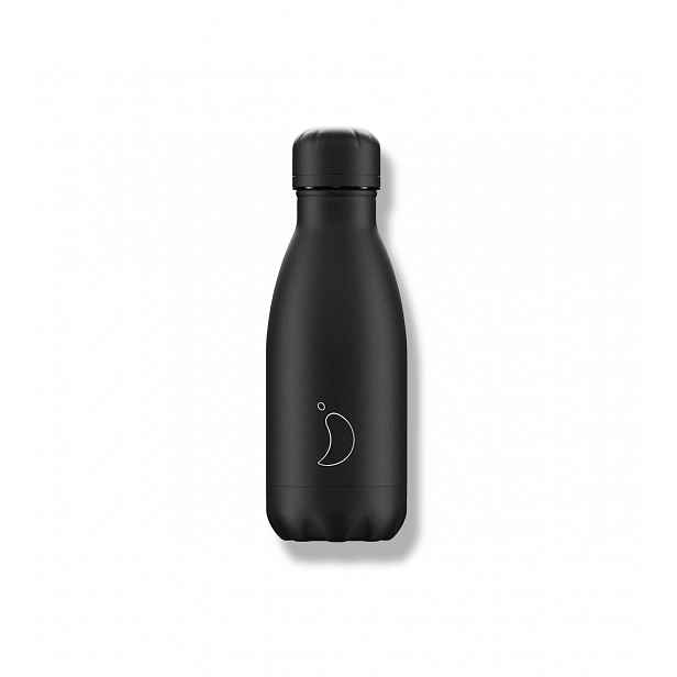Termoláhev Chilly's Bottles - celá černá 260ml, edice Original