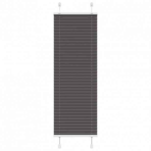 vidaXL Plisovaná roleta černá 40x150 cm Šířka látky 39,4 cm Polyester
