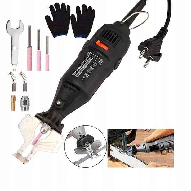 Vrtačka-gravírovací Bruska 180 W 5 Rychlostí Otáčení 37000 ot/min