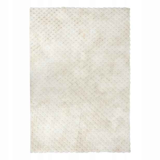 Koberec Z Umělé Kožešiny Polyester 120 X 170 CM Béžový