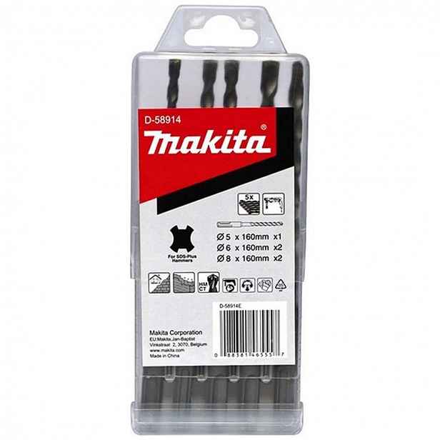 Makita - 5dílná sada vrtáků do zdiva SDS Plus D-58914