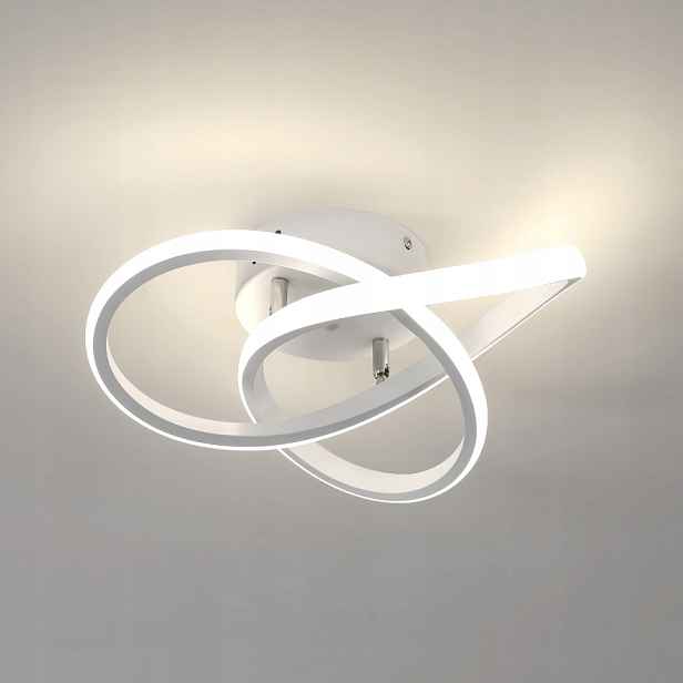 Stropní svítidlo bílé závěsné Led lustr moderní do obývacího pokoje 4500K 30W