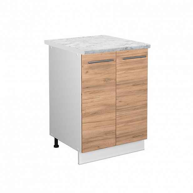 Vicco SPODNÍ SKŘÍŇKA KUCHYŇSKÉ LINKY Fame-Line Zlatý mocný dub 60 cm , PD Mramor