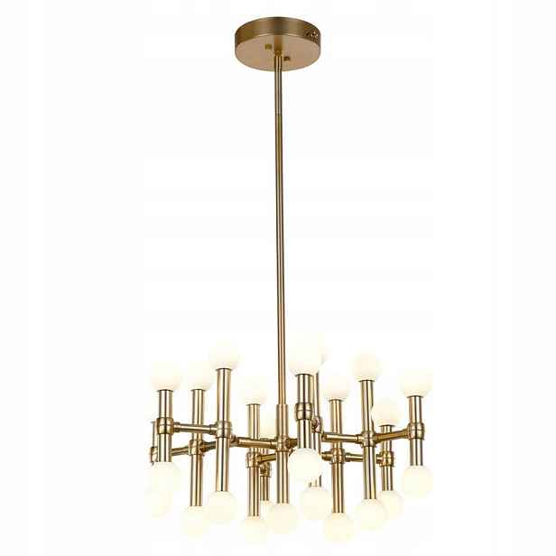 Závěsná lampa Zwis Lustr Stropní Svítidlo Giovanna Led 25 zdrojů Hnědá Italux