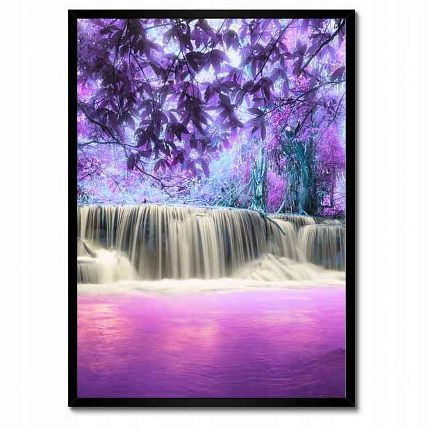Plakáty v rámu 50x70 Fialový vodopád