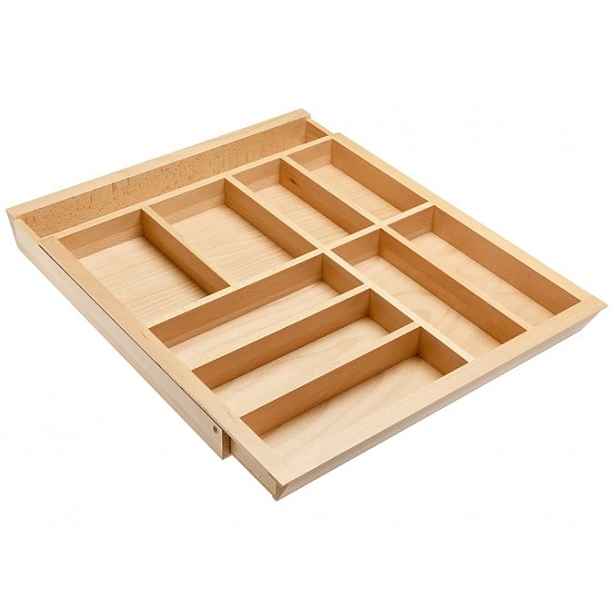 IN-DURO Příborník dřevěný REGUL nastavitelná šířka (51,2 - 95 cm), hloubka 47 cm, buk