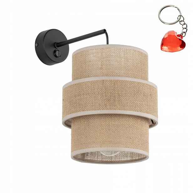 Nástěnné svítidlo s vypínačem Calisto Juta 5400 Tk Lighting