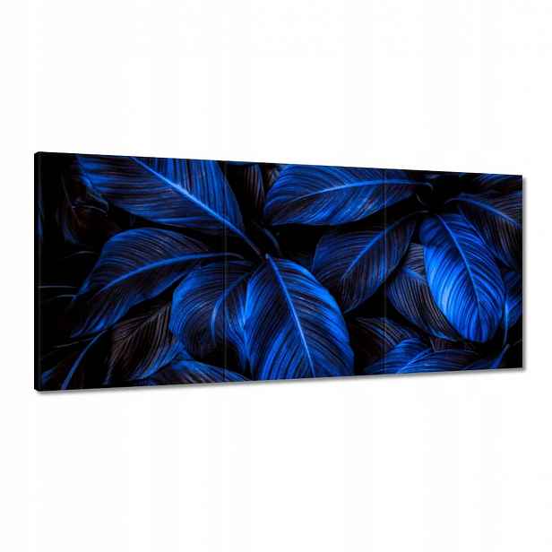 Obrazy 150x70 Modré listy