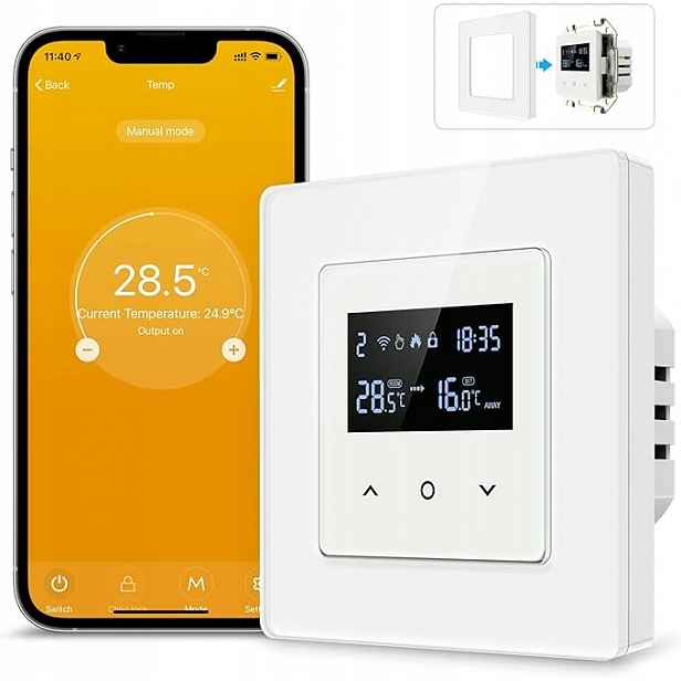Pokojový termostat pro plynový kotel na podlahové vytápění Smart WiFi