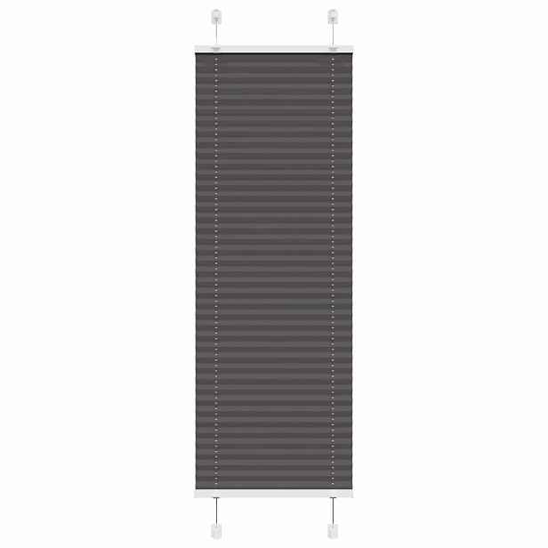 vidaXL Plisovaná roleta černá 50x150 cm Šířka látky 49,4 cm Polyester