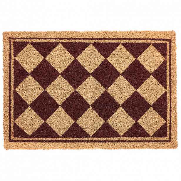 Beliani ROHOŽKA Béžová/Hnědá 40/60 cm Kokosová vlákna Cardona