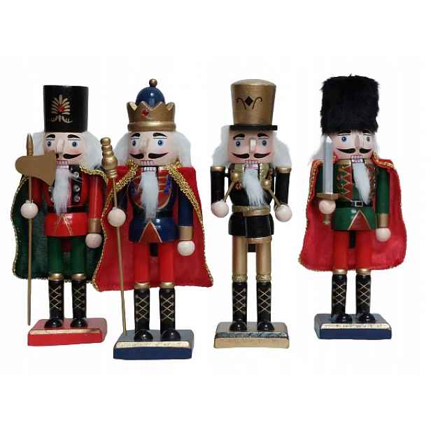 Dekorativní vánoční Figurka Louskáček S Pláštěm 25 cm Borovice