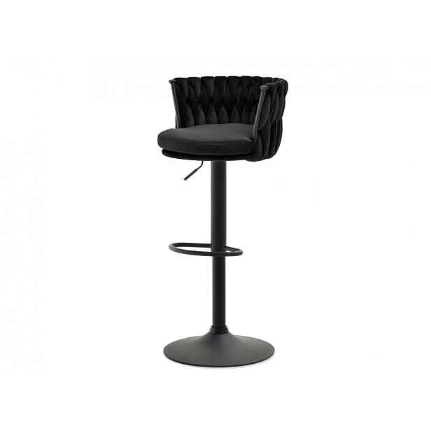 Designová barová židle KRISMAR - černá