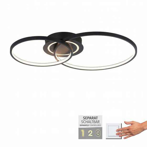 Leuchten Direkt is Just Light stropní svítidlo Led černá otočná