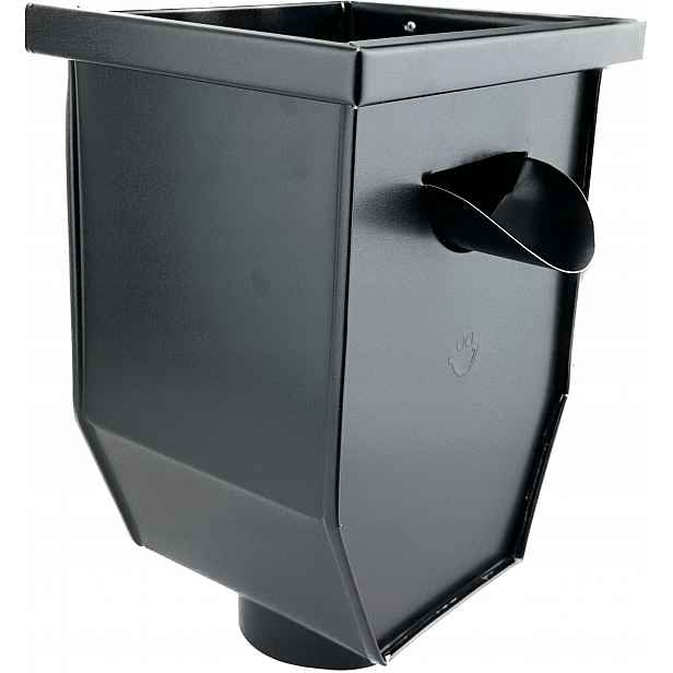 Odtokový koš pro trubky 90 mm Galeco Ocel Polomat černý Ral 9