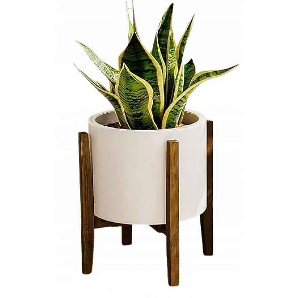 Stojan Pod Květináče Bambusový Rozkládací Květináč 20 až 30 cm