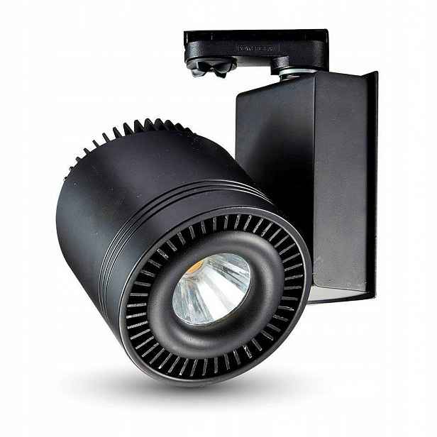 V-tac Led svítidlo kolejnicové 3F 33W 25st Cob CRI95+černé VT-4535 6000K