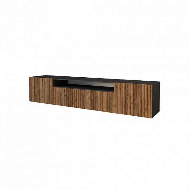 ALTDECOR NÍZKÁ komoda KITO-W 200 x 40 x 41 cm – černá / Katania