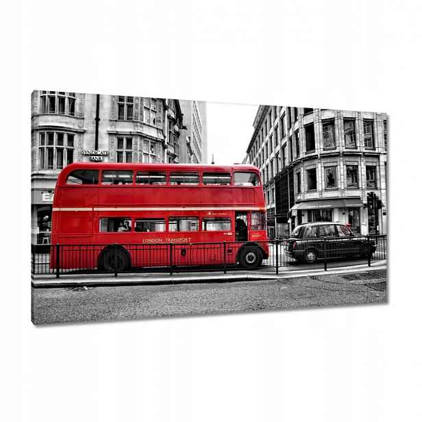 Obrazy 120x70 Červený autobus Londýn