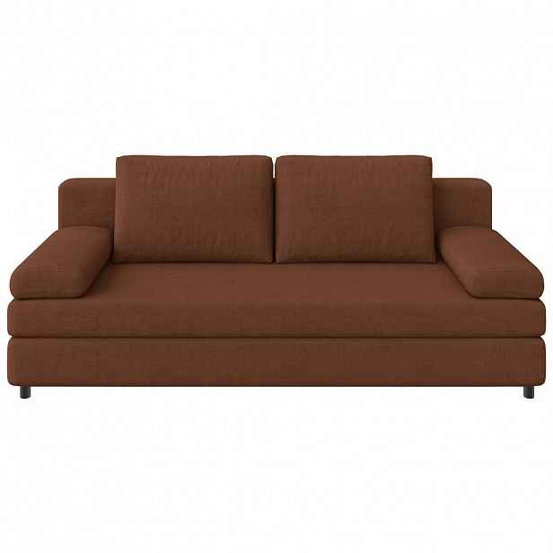 Ti'me ROZKLÁDACÍ POHOVKA, textil, hnědá