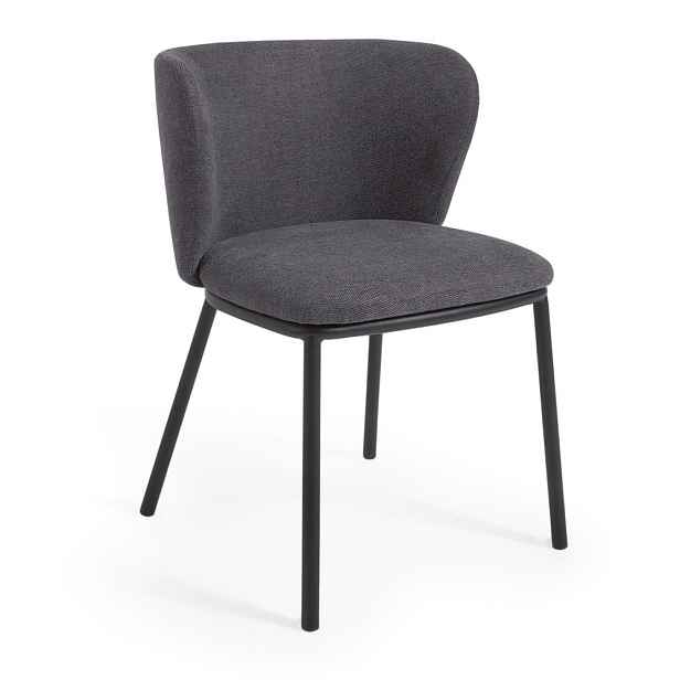Tmavě šedá jídelní židle Ciselia – Kave Home