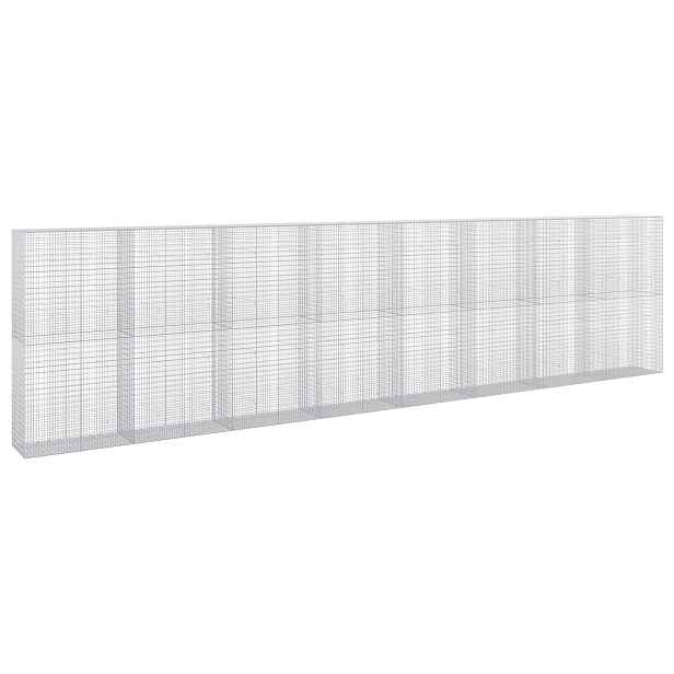 vidaXL Gabion s drátem 3,5 mm a sítem 5x2,5 cm 800x50x200 cm