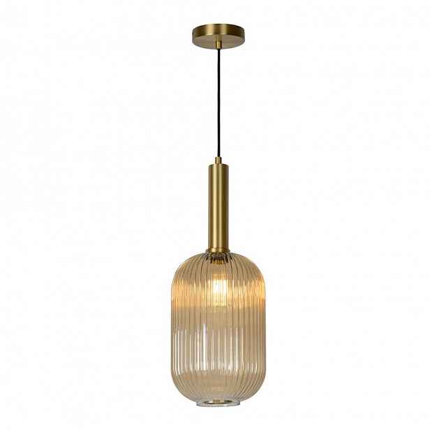 Žlutá závěsná lampa Maloto s teplým leskem nad stůl 20/62/Lucide