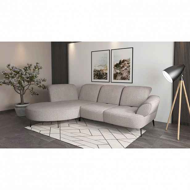 Sit & More ROHOVÁ SEDAČKA, textil, barvy stříbra
