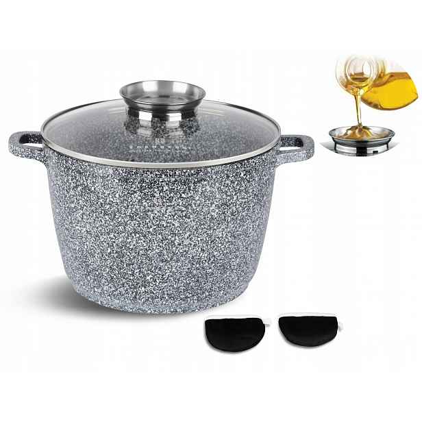 Hrnec Mramorový Kotlík 6,2L 24cm Indukce Plynová Trouba Edenberg 8008