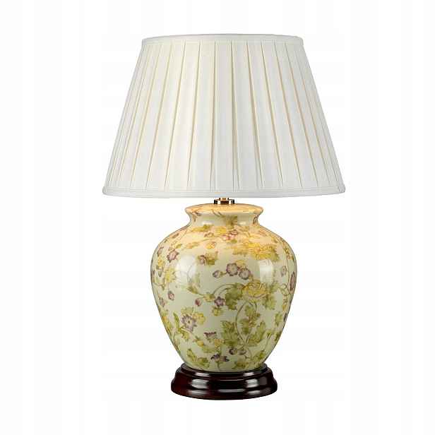 Stolní porcelánová lampa s žlutými květy Yellow Flowers E27 60W Elstead