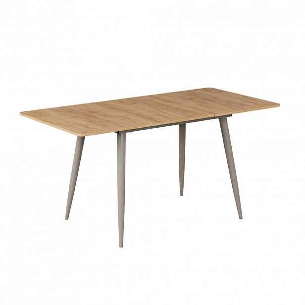 Vicco JÍDELNÍ STŮL Beaver, Zlatý mocný dub/Greige, 120-160 x 80 cm Rozšiřitelný