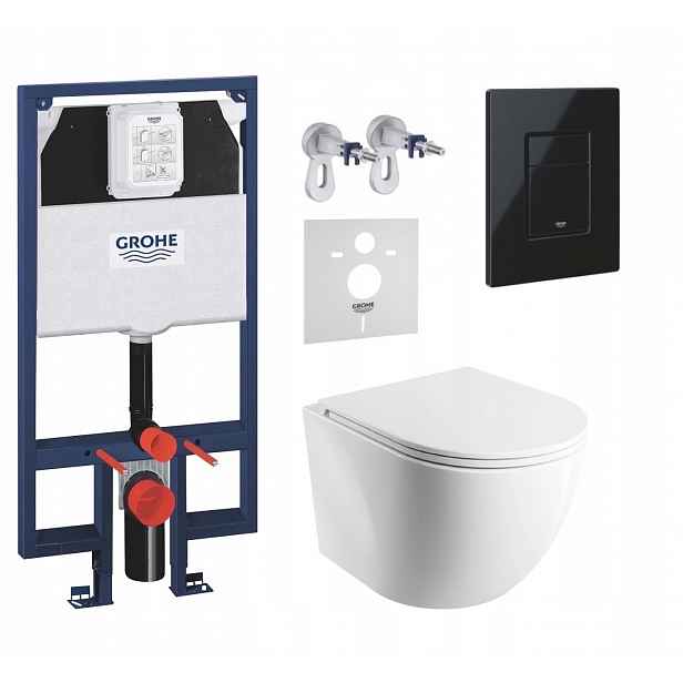 7v1 Wc Set, Stelaz Grohe Slim, Wc Mísa Omnires Tornado, Tlačítko