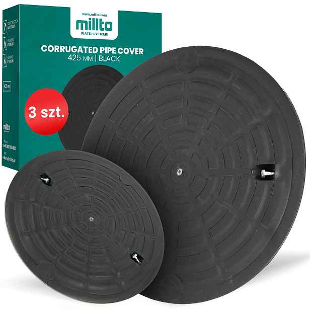 3x Kryt Trubky 425 mm Dekiel Poklop Šachty Studny Kanaliza 6A