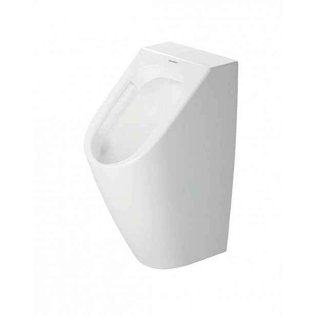 Duravit ME by Starck - Pisoár, zadní přívod vody, Rimless, DuraShield, bílá 280930AA00