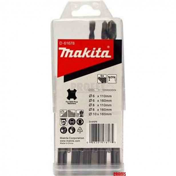 Makita - Sada vrtáků do zdiva SDS Plus, 5 ks D-61678