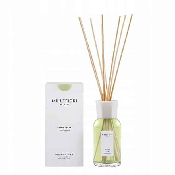 Millefiori Fresia e Pera 250 ml – difuzér s tyčinkami