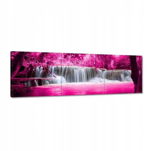 Obraz 120x40 Růžový vodopád