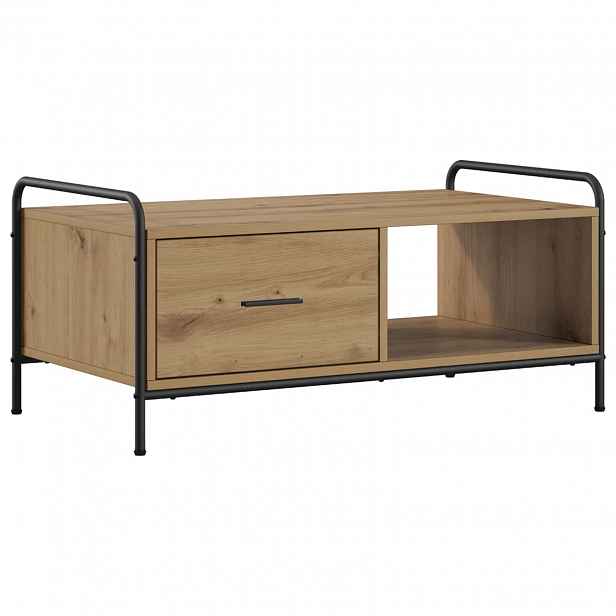 vidaXL Konferenční stolek Dub artisan 90 x 49 x 41 cm Kompozitní dřevo